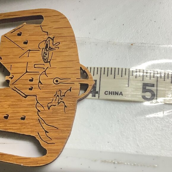 Lighthouse Handcrafted Wood Ornament With Crystal Accent 4” Christmas Laser Cut - Picture 3 of 3